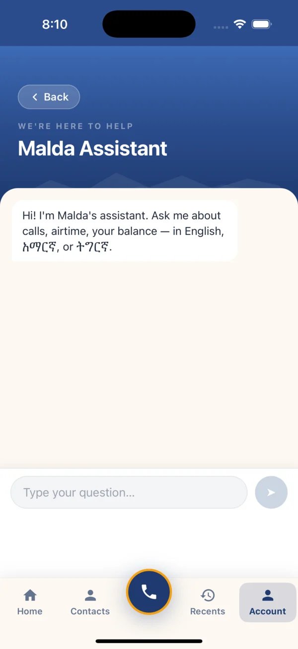 Help in your language