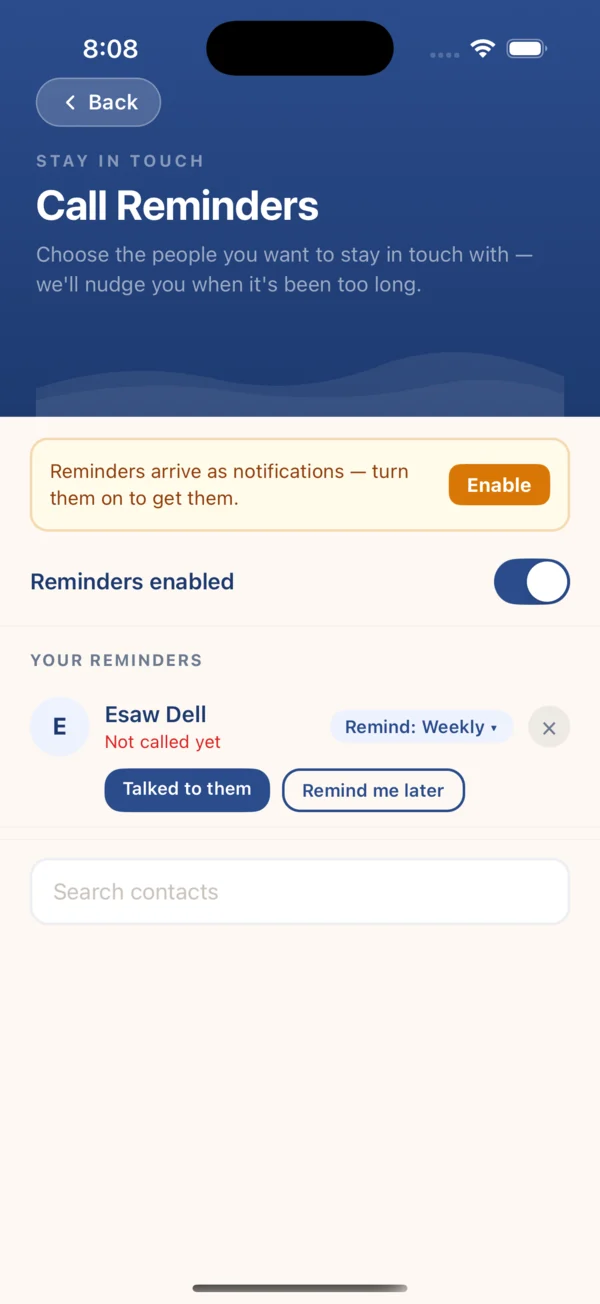 Never miss a call