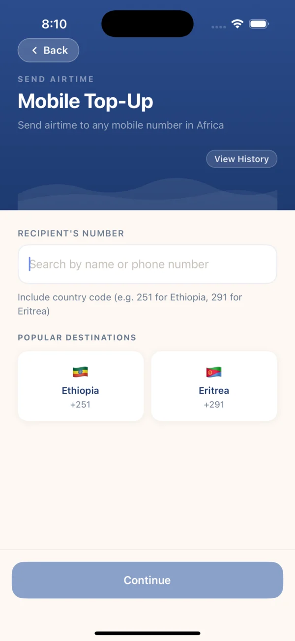 Send airtime home
